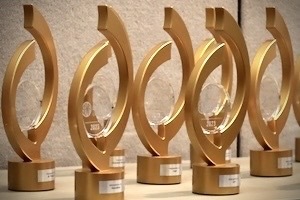 SEMA Data Excellence Award trophies